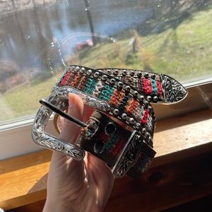 Angel Ranch Multi-Color Leather Belt